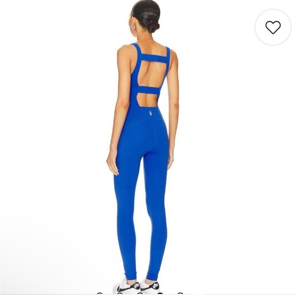 Free People Movement Back It Up Onesie Blue Jumpsuit - Picture 3 of 4